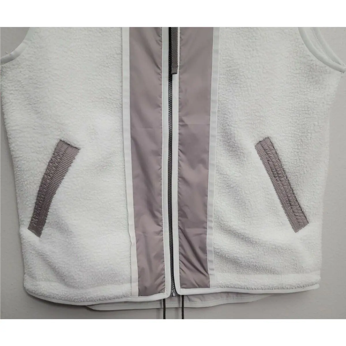 Nike clothing - Sport Essentials High-Pile Fleece Vest - DD5025-072 - Light Bone (UPC: 195242978603) 1