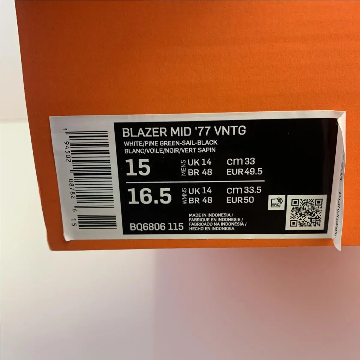 Nike shoes - Nike Blazer 77 - Blazer - BQ6806 115 - White 8
