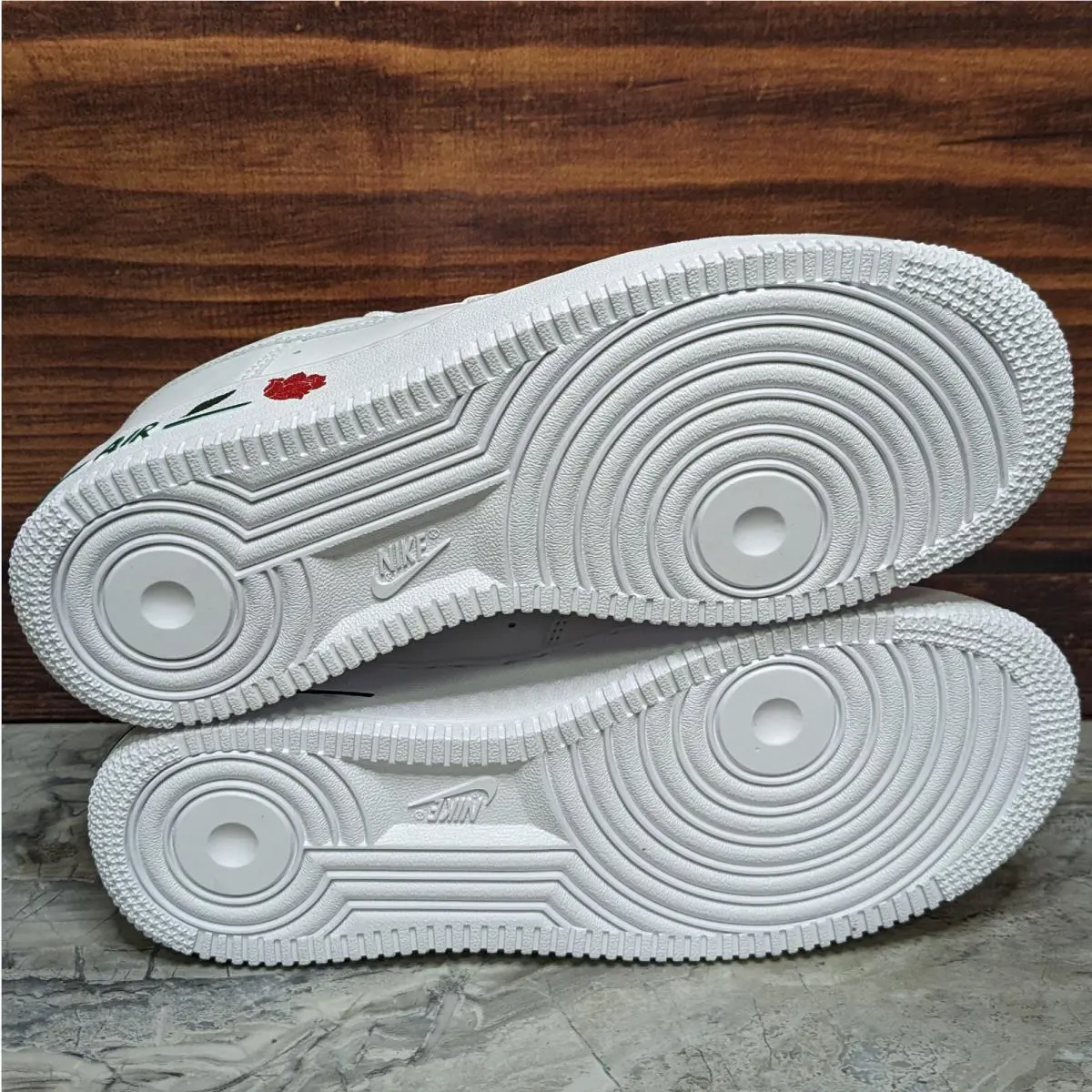 Nike shoes - Nike Air Force 1 `07 LX - CU6312-100 - White, Manufacturer: White/White-University Red-Pine Green (UPC: 0194502172003) 7