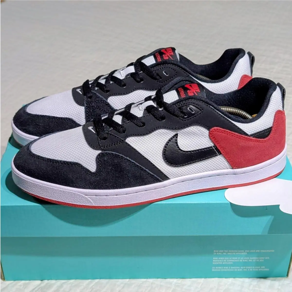 Mens 11.5 - Nike SB Alleyoop White/black-university Red Skateboarding CJ0882-102