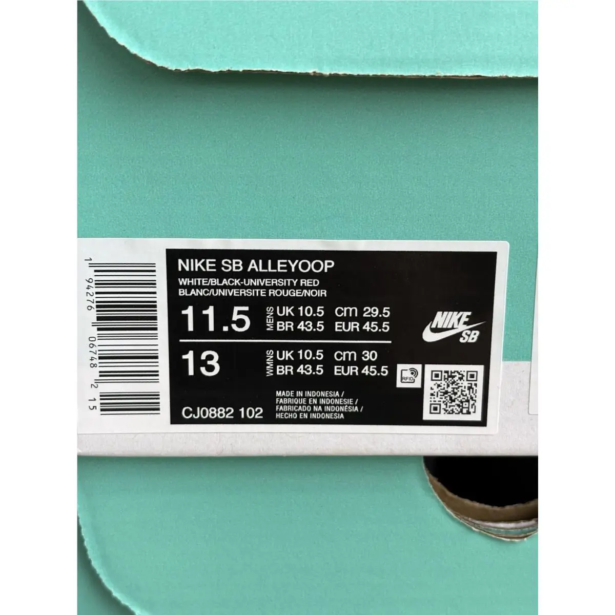 Nike shoes - Nike SB Alleyoop - Alleyoop - CJ0882102 - White 10