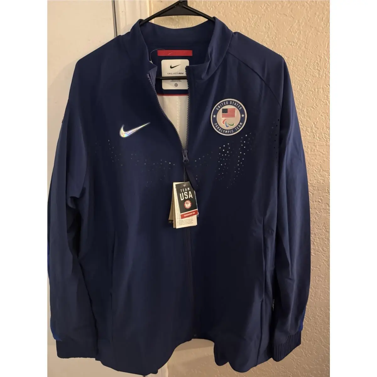 Women Nike Paris 2024 Paralympic Team Issued Usa Olympic Jacket Size XL