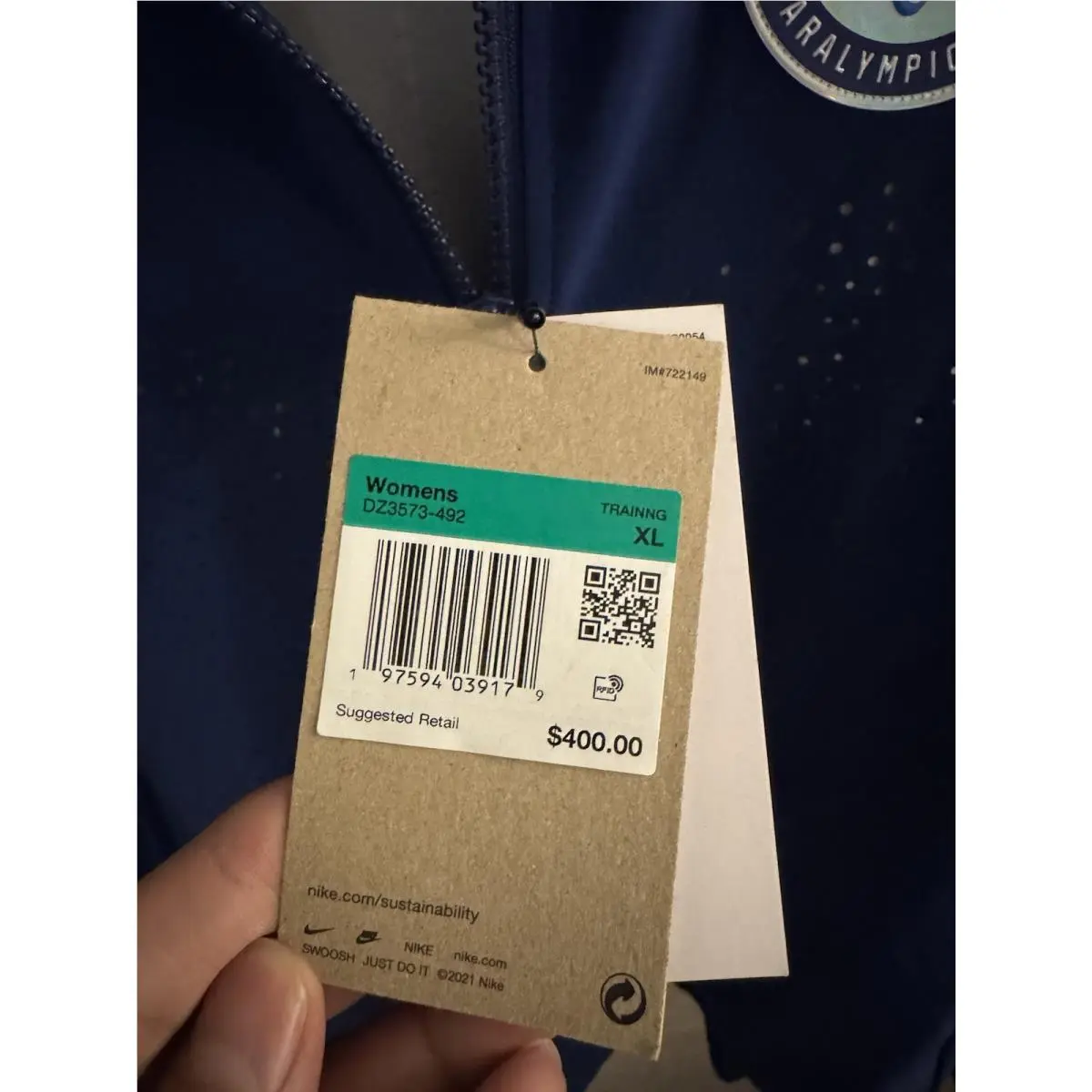 Nike clothing - Nike Team USA Women`s Nike Jacket - DZ3573-492 - Blue (UPC: 197594035263) 3