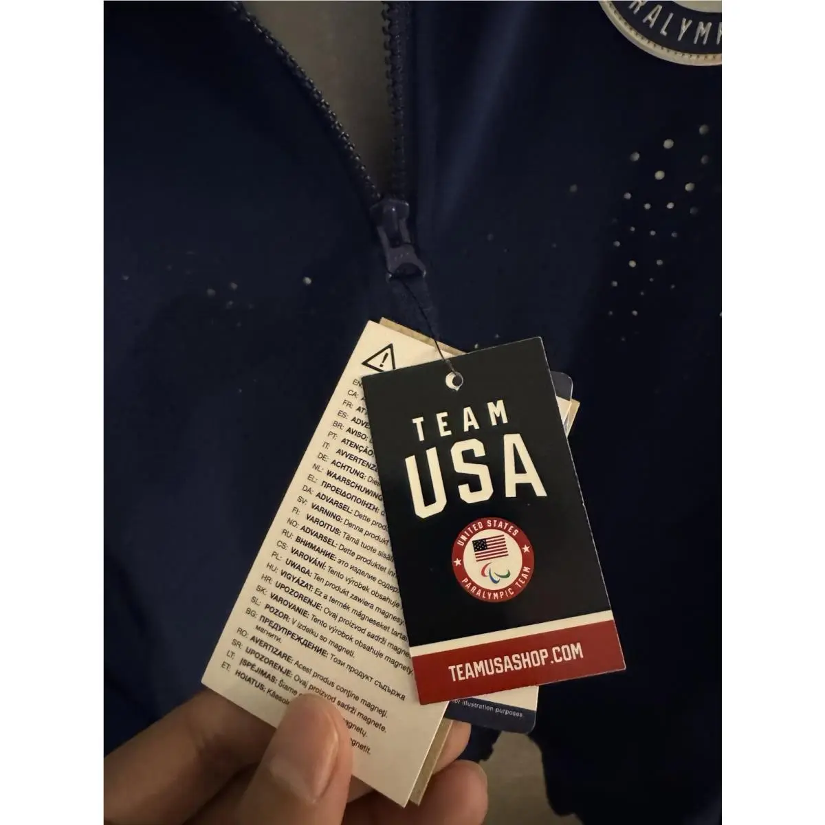 Nike clothing - Nike Team USA Women`s Nike Jacket - DZ3573-492 - Blue (UPC: 197594035263) 4