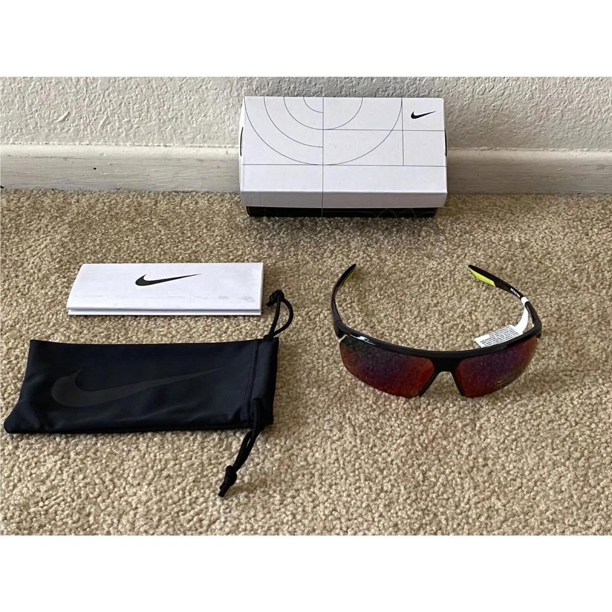 Men`s Nike Gale Force Sunglasses Anthracite Frame Field Tint Lens CW4669-060