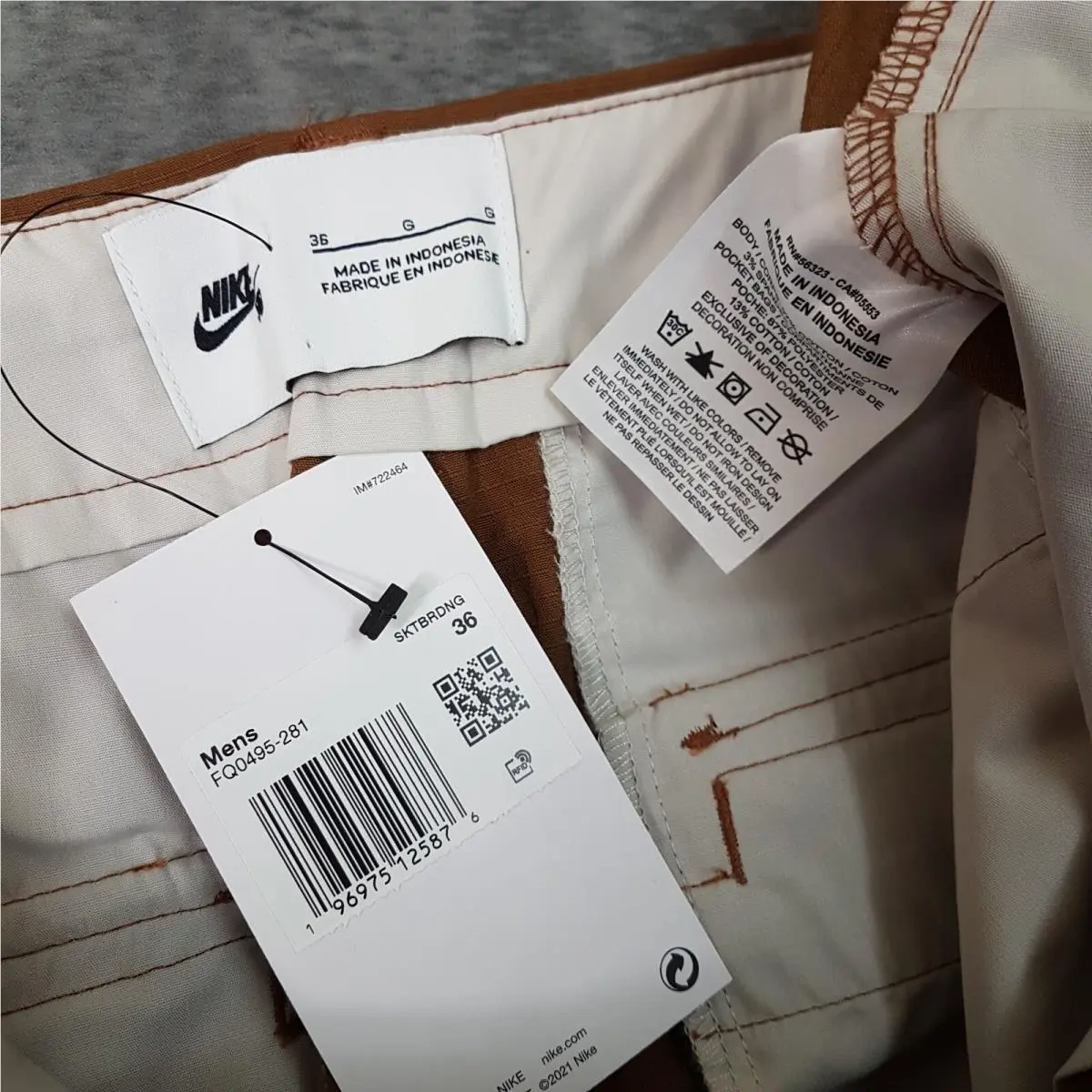 Nike clothing - Nike SB Kearny - Kearny - FQ0495281 - Brown (UPC: 0196975112548) 4