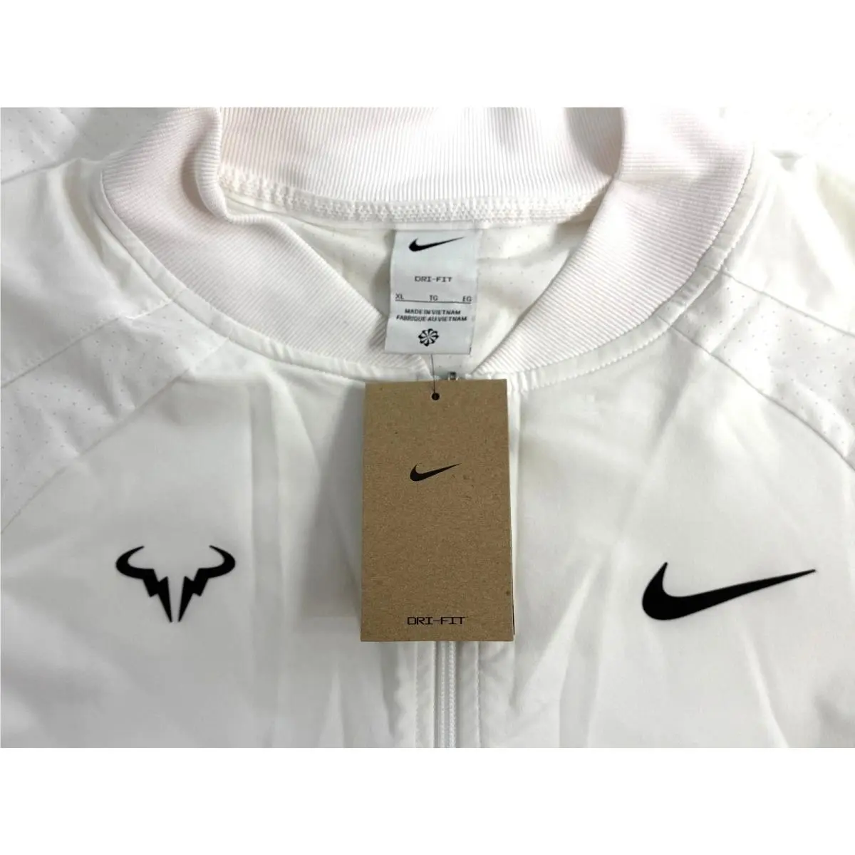 Nike clothing - Nike 24F/W Rafa Dri-Fit Tennis Jacket - DV2885-100 - White (UPC: 790943314233) 7