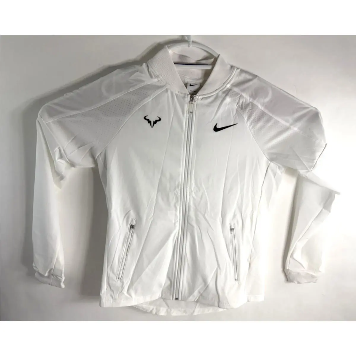 Nike Court Rafael Nadal Dri-fit Tennis Jacket White Black Men`s XL DV2885100