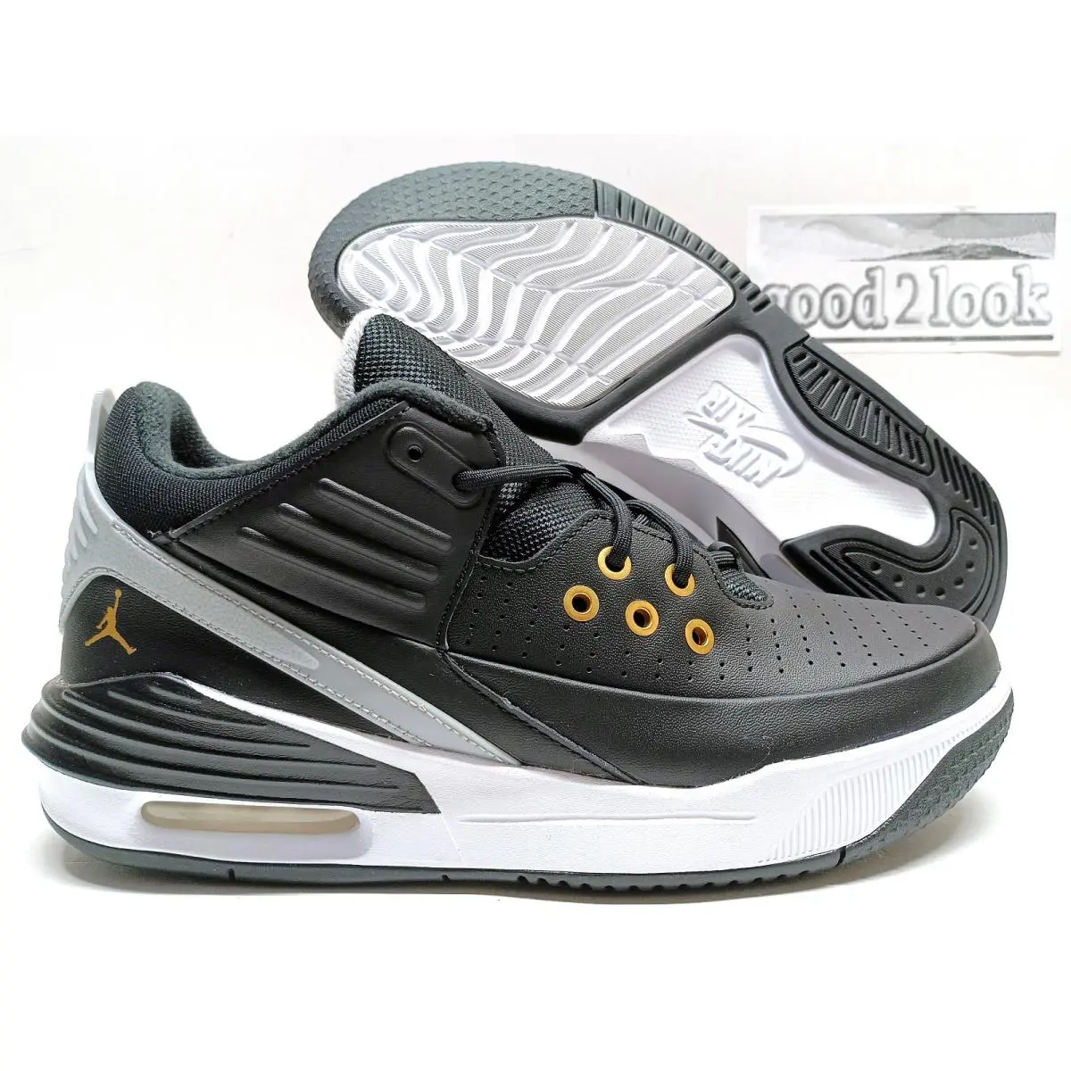 Nike Jordan Max Aura 5 Black/metallic Gold-white Size Men`s 9 DZ4353-017