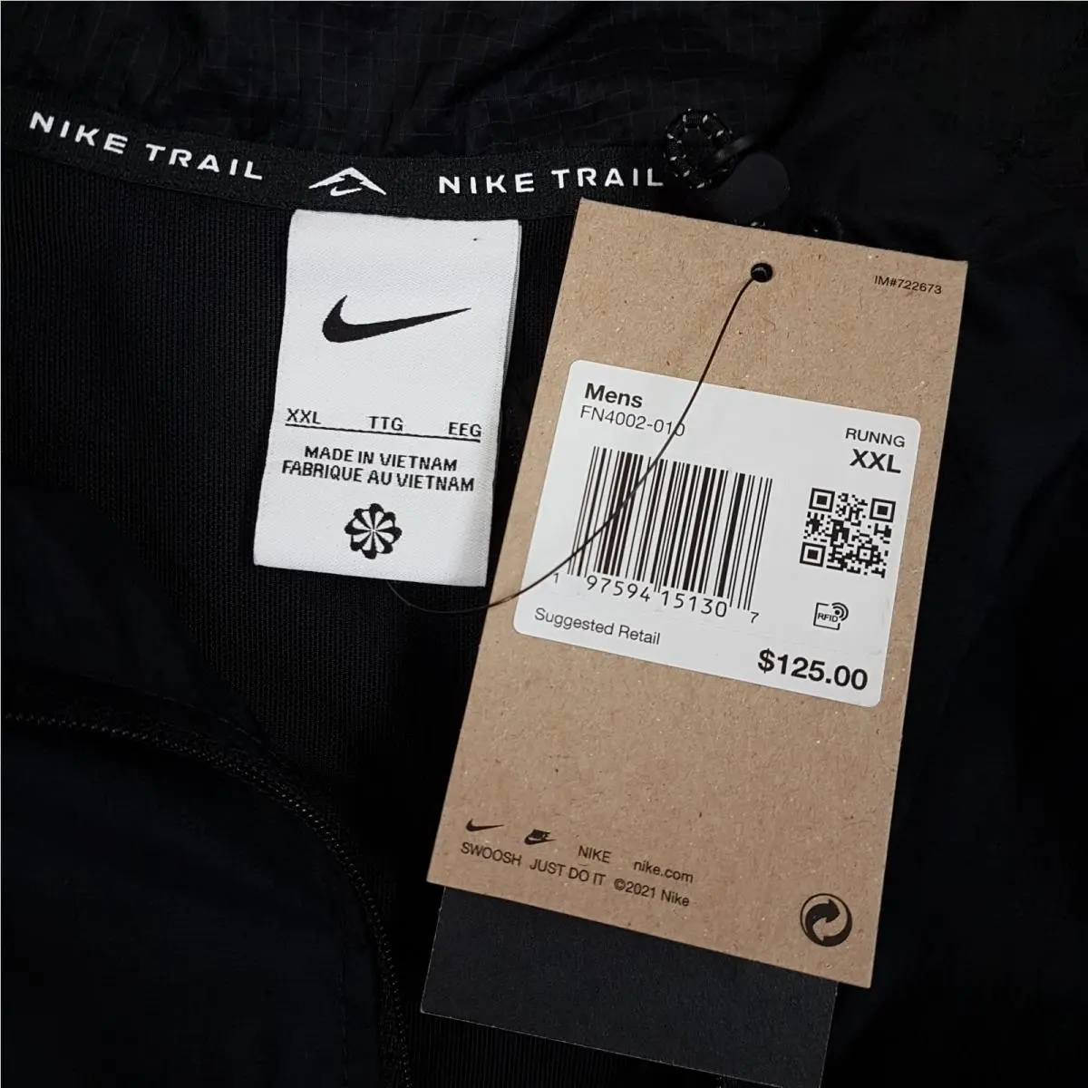 Nike clothing - NIKE TRAIL AIREEZ - TRAIL AIREEZ - FN4002010 - Black (UPC: 0197594155091) 4