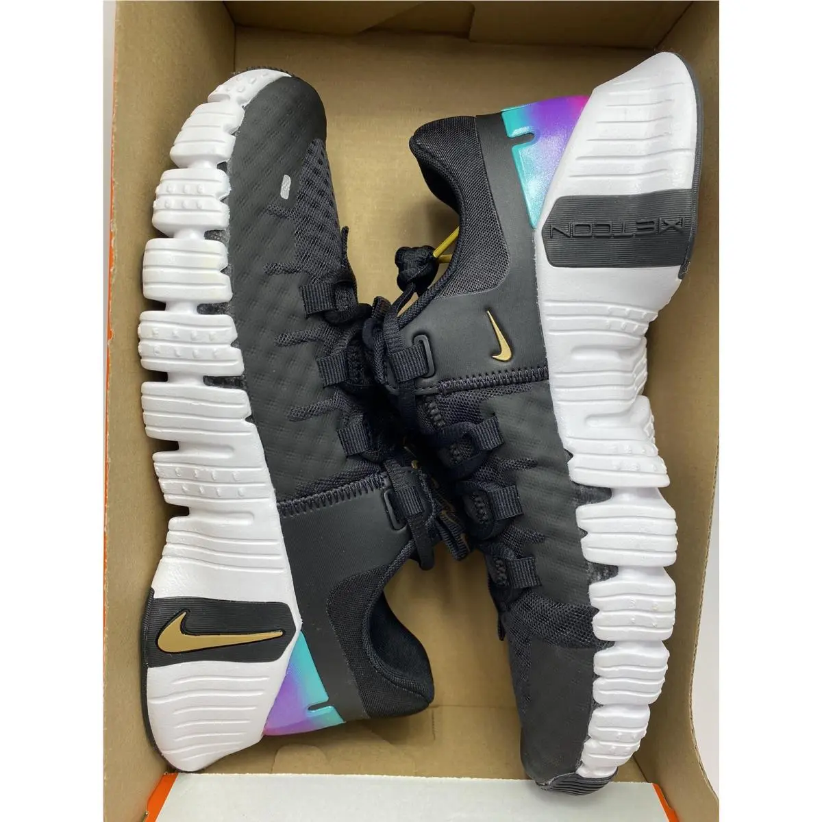 Nike shoes - Nike Free Metcon - Free Metcon - FB7149 001 - Black/Metallic Gold-White (UPC: 196968982677) 5