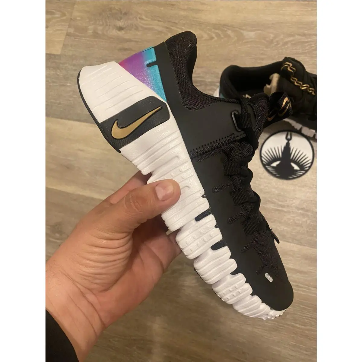 Nike shoes - Nike Free Metcon - Free Metcon - FB7149-001 - Black/White/Fireberry/Metallic Gold (UPC: 196968982677) 8