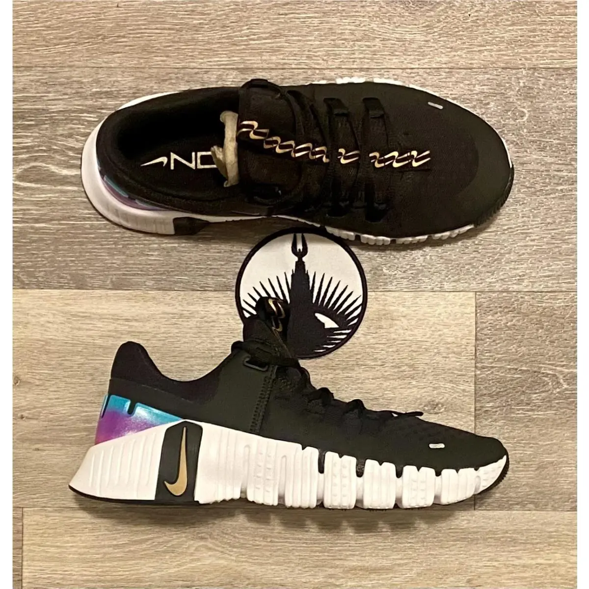 Nike shoes - Nike Free Metcon - Free Metcon - FB7149-001 - Black/White/Fireberry/Metallic Gold (UPC: 196968982677) 5