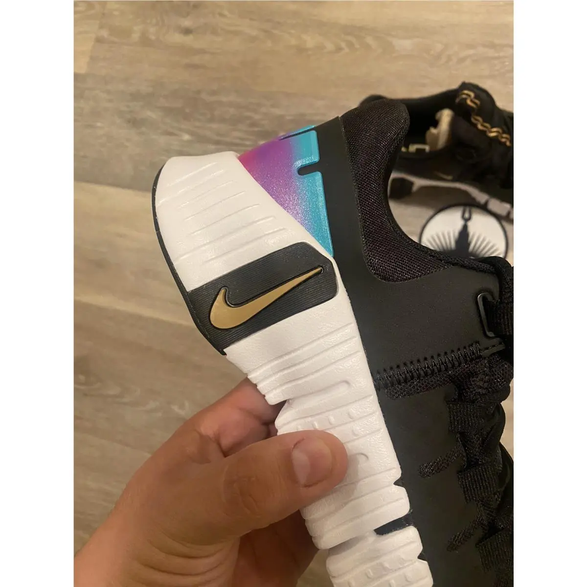 Nike shoes - Nike Free Metcon - Free Metcon - FB7149-001 - Black/White/Fireberry/Metallic Gold (UPC: 196968982677) 7