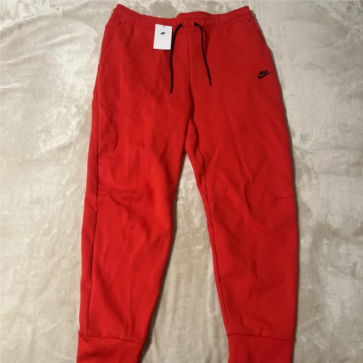Nike Sportswear Tech Fleece University Red Jogger Pants Mens Sz XL CU4495-657