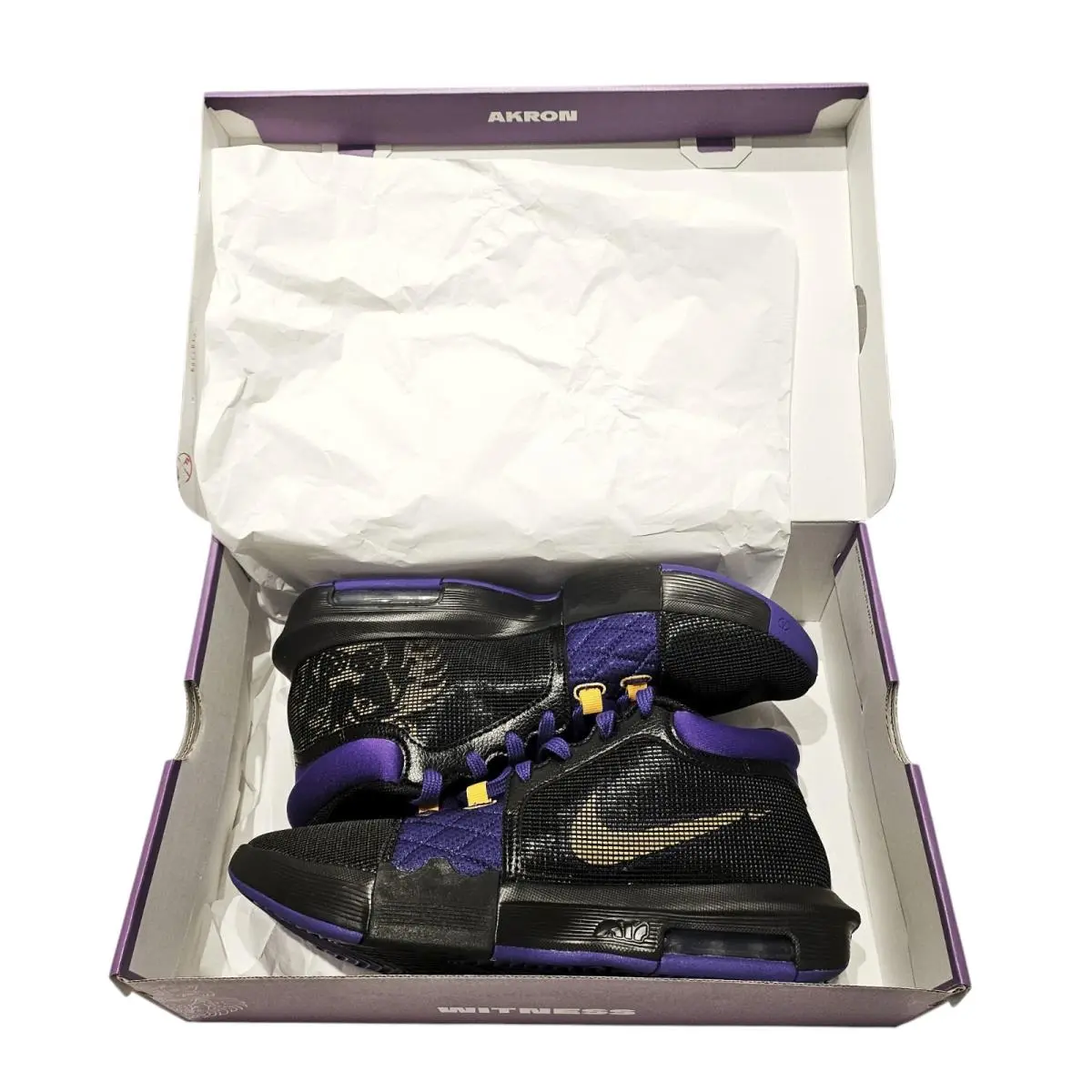 Nike shoes - Nike LeBron Witness - LeBron Witness - FB2239-001 - Black/Purple/Gold (UPC: 196969298463) 16