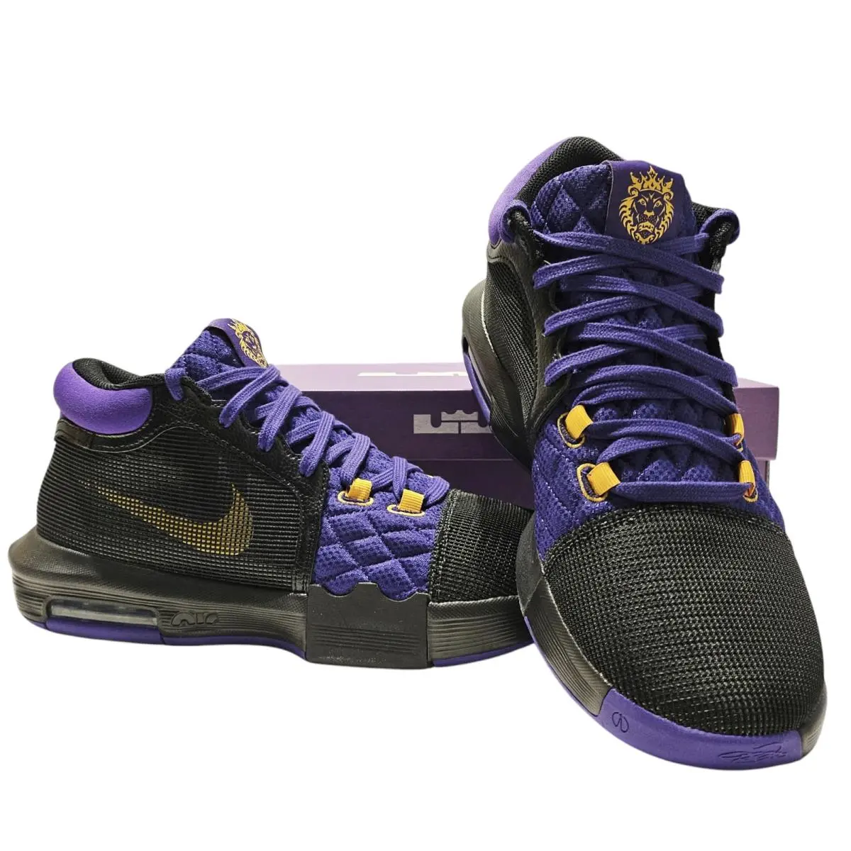 Nike shoes - Nike LeBron Witness - LeBron Witness - FB2239-001 - Black/Purple/Gold (UPC: 196969298463) 1