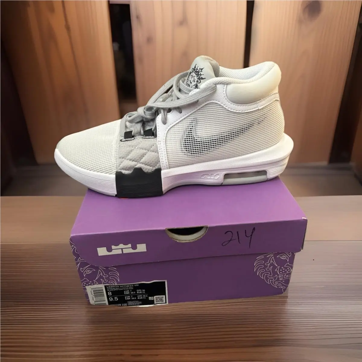 Nike shoes - Nike LeBron Witness 8 - LeBron Witness - FB2239-100 - White/Light Smoke/Gray (UPC: 00196969298654) 2