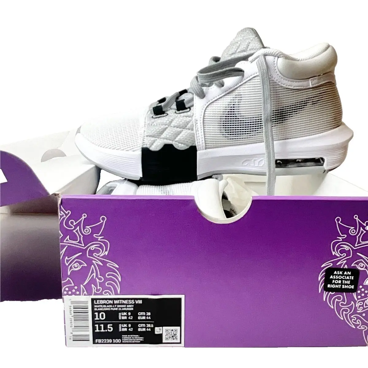 Nike shoes - Nike LeBron Witness 8 - LeBron Witness - FB2239-100 - White 0
