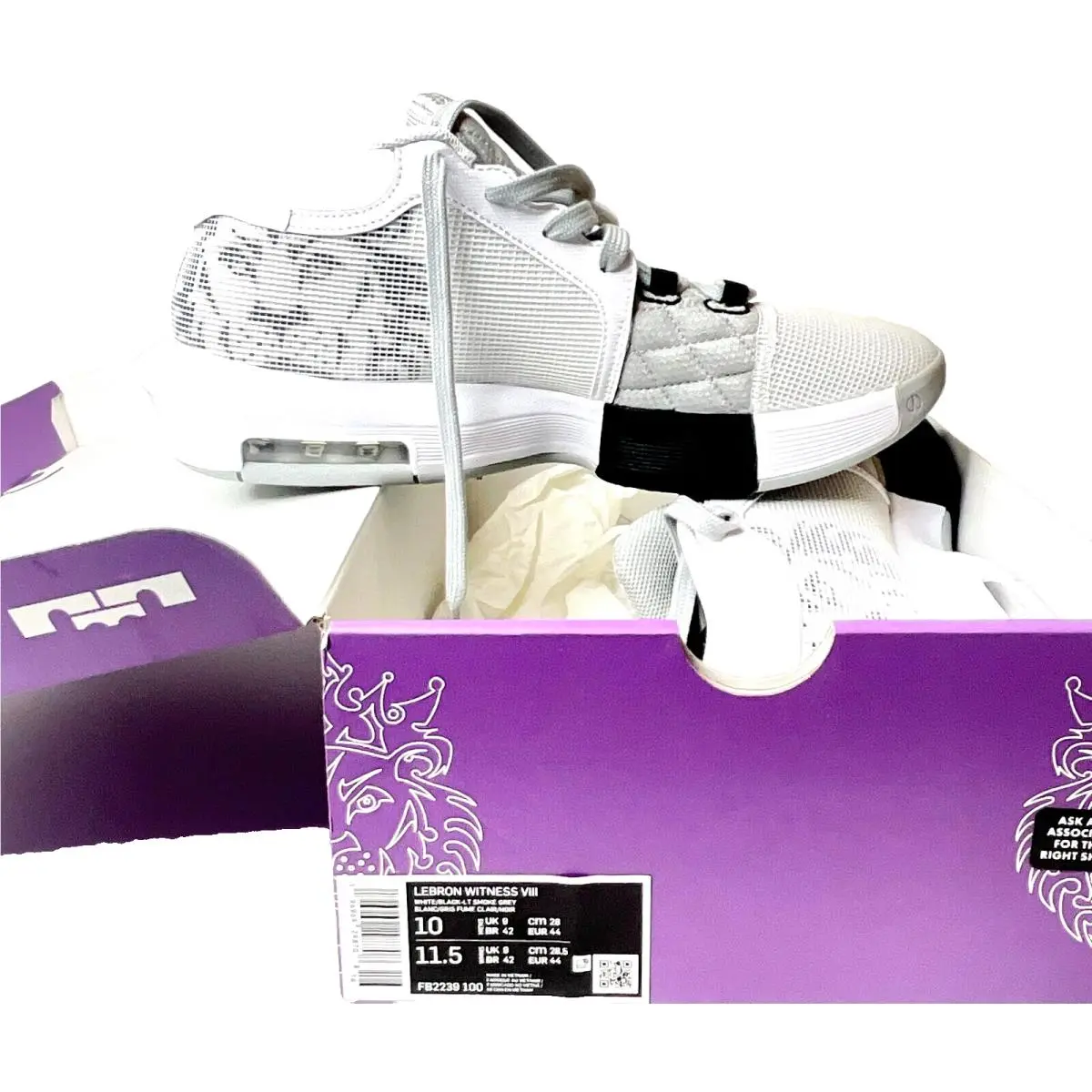 Nike shoes - Nike LeBron Witness 8 - LeBron Witness - FB2239-100 - White 1