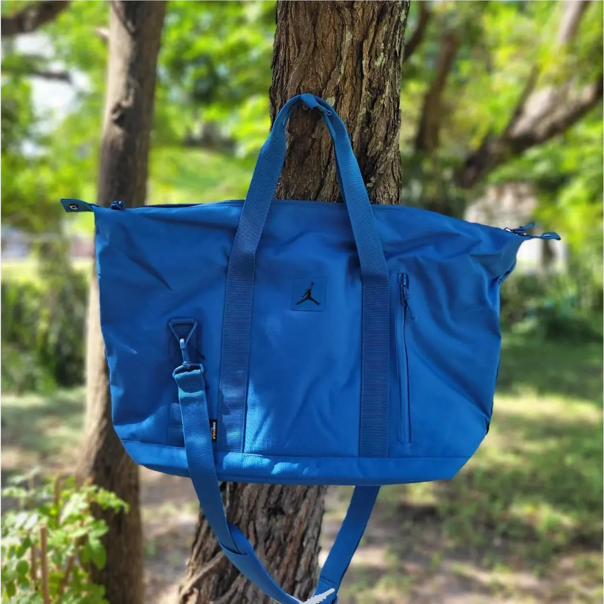 Air Jordan Blue Cordura Franchise Duffle 18L MA0900-UIR Unisex Sports Bag Travel