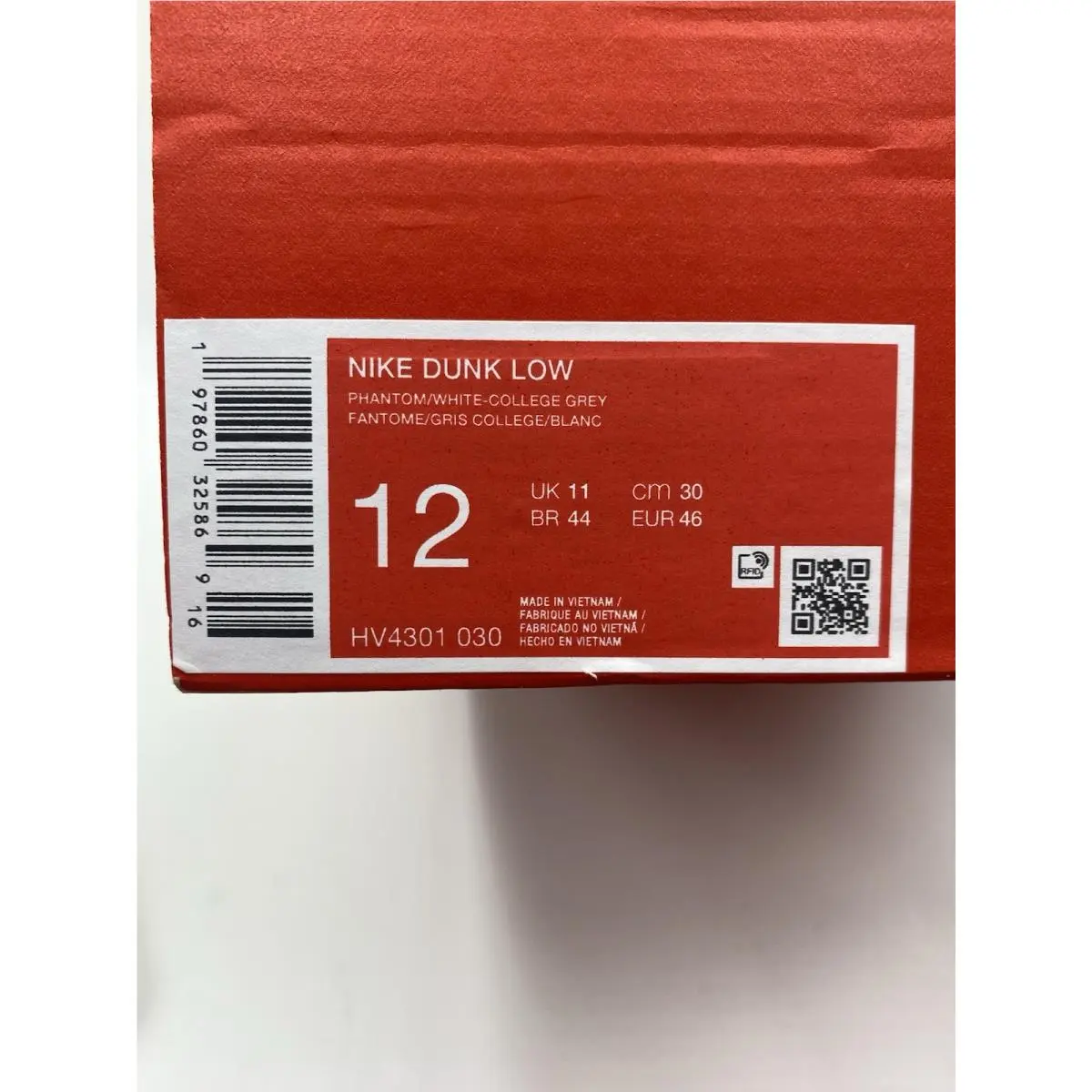 Nike shoes - Nike Dunk Low - Dunk Low - HV4301-030 - Phantom/White-College Grey (UPC: 197860325869) 5