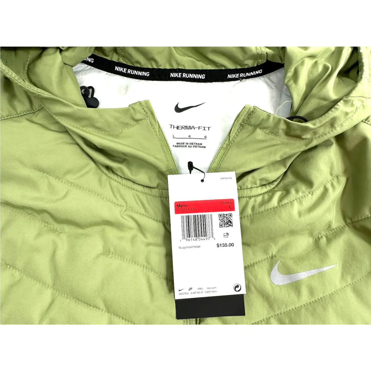 Nike clothing - Nike Therma-FIT Repel Men`s Synthetic-Fill Running Jacket - DD5644334 - Green 8