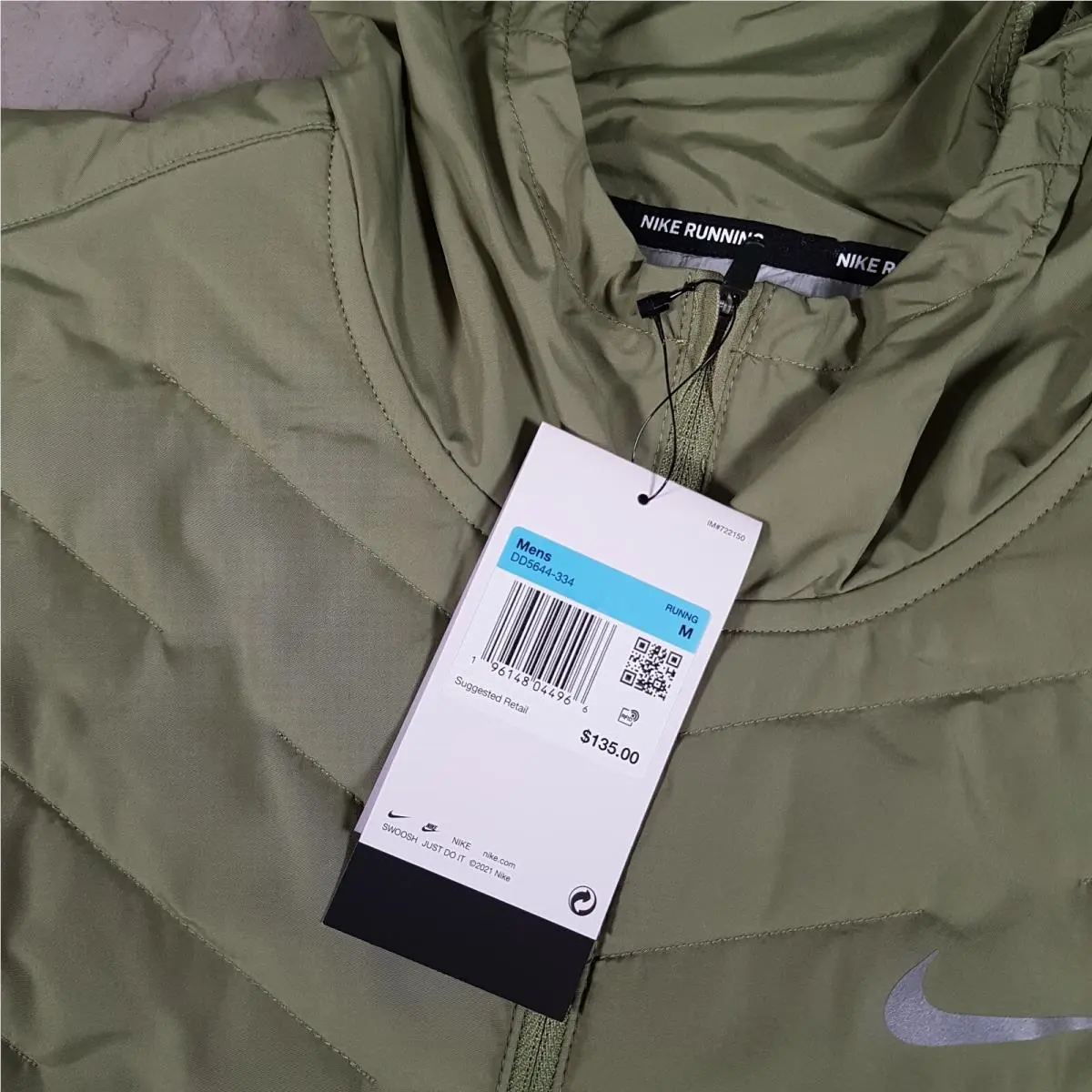 Nike clothing - Nike Therma-FIT Repel Men`s Synthetic-Fill Running Jacket - DD5644-334 - Green 4