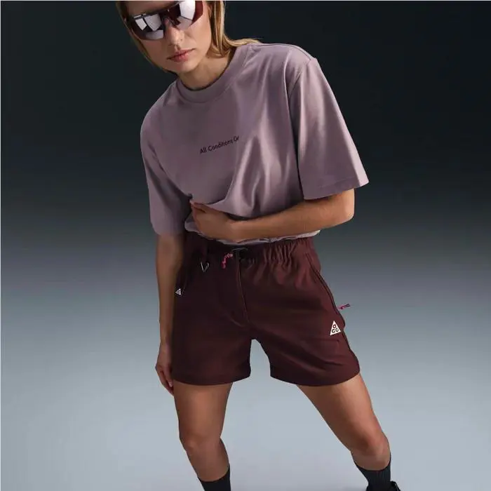 Nike clothing - Nike ACG Smith Summit Zip Off Pants - FB7883-652 - Burgundy, Manufacturer: Burgundy Crush/Summit White/Black/Laser Fuchsia (UPC: 197600724426) 4