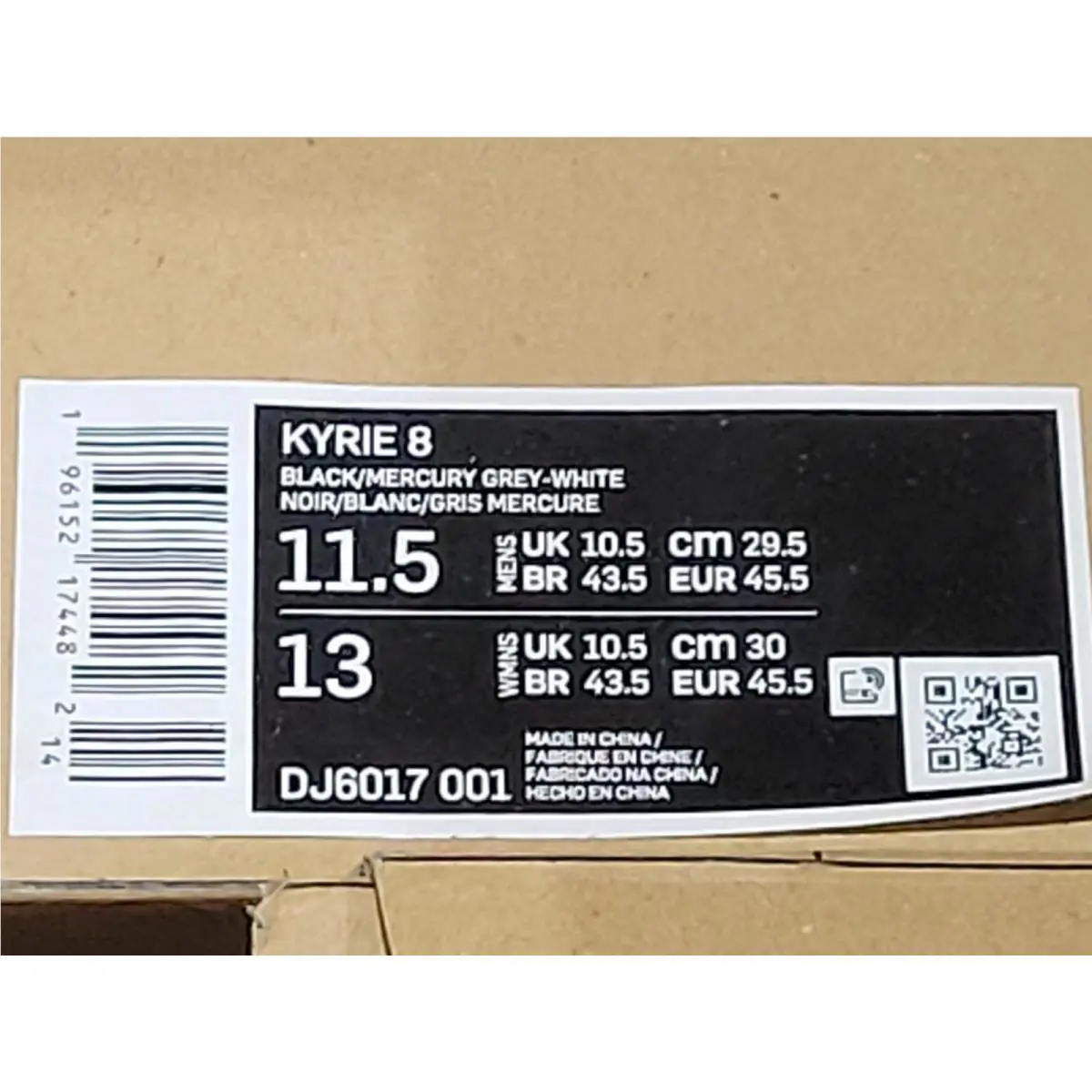 Nike shoes - Nike Kyrie 8 - Kyrie - DJ6017001 - Black 4