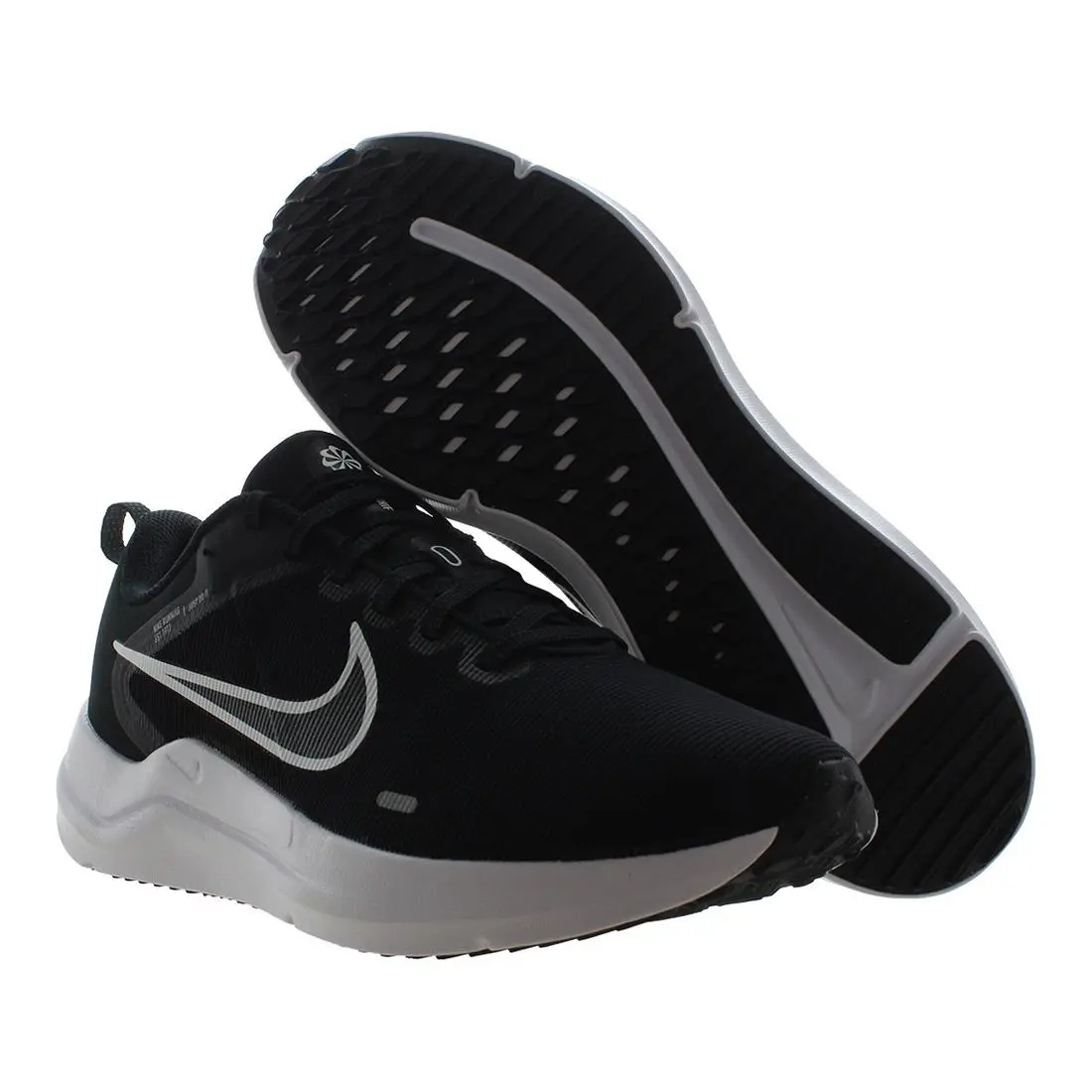 Nike Downshifter 12 Unisex Shoes Size 9 Color: Black/white/dark Smoke Grey - Black, Main: Black