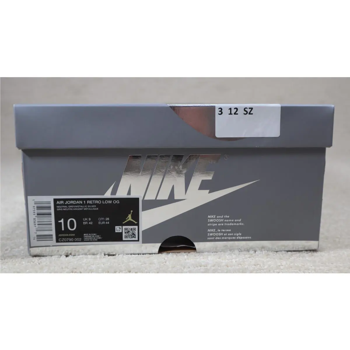 Nike shoes - Jordan 1 Low - Low - CZ0790-002 - Silver 14