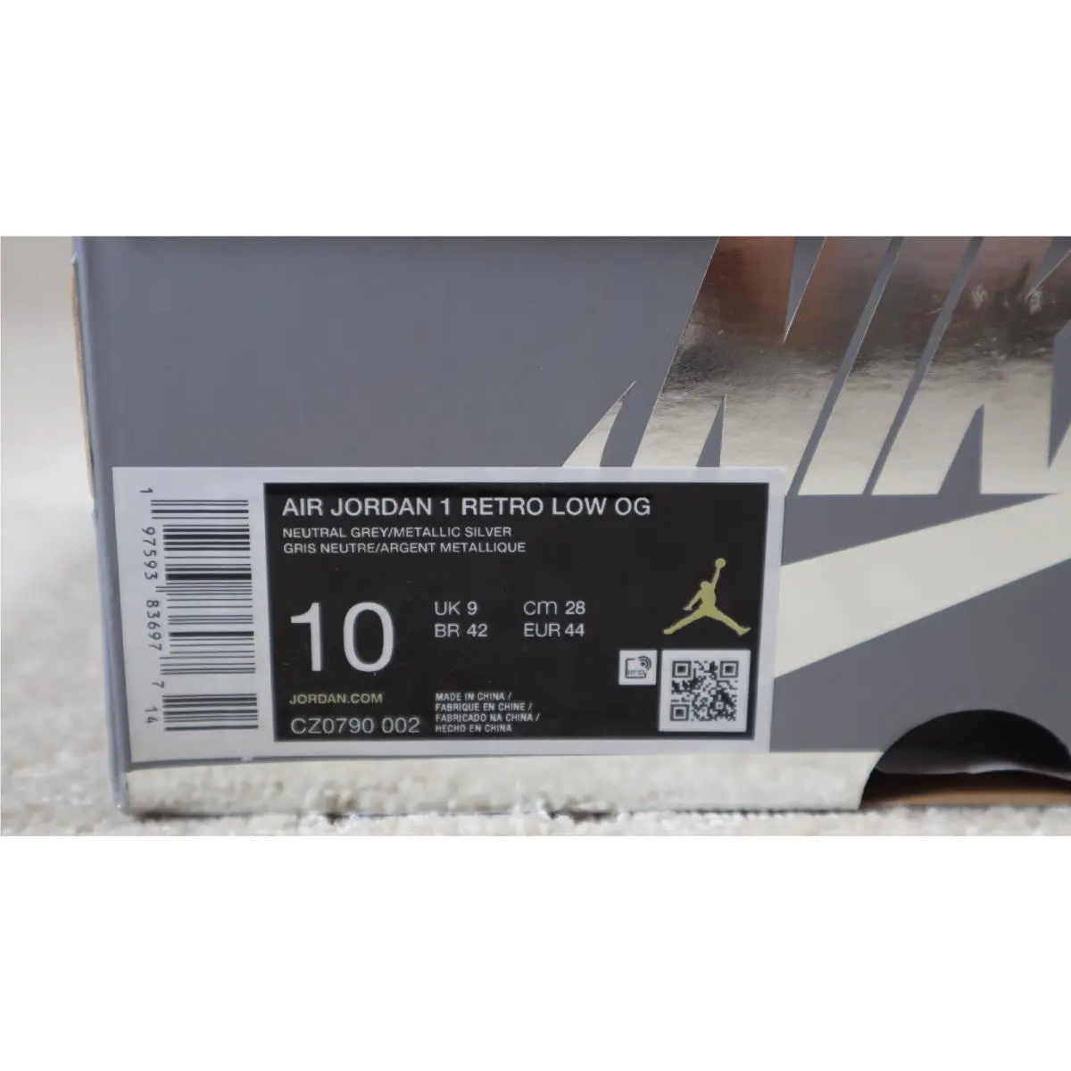 Nike shoes - Jordan 1 Low - Low - CZ0790-002 - Silver 15