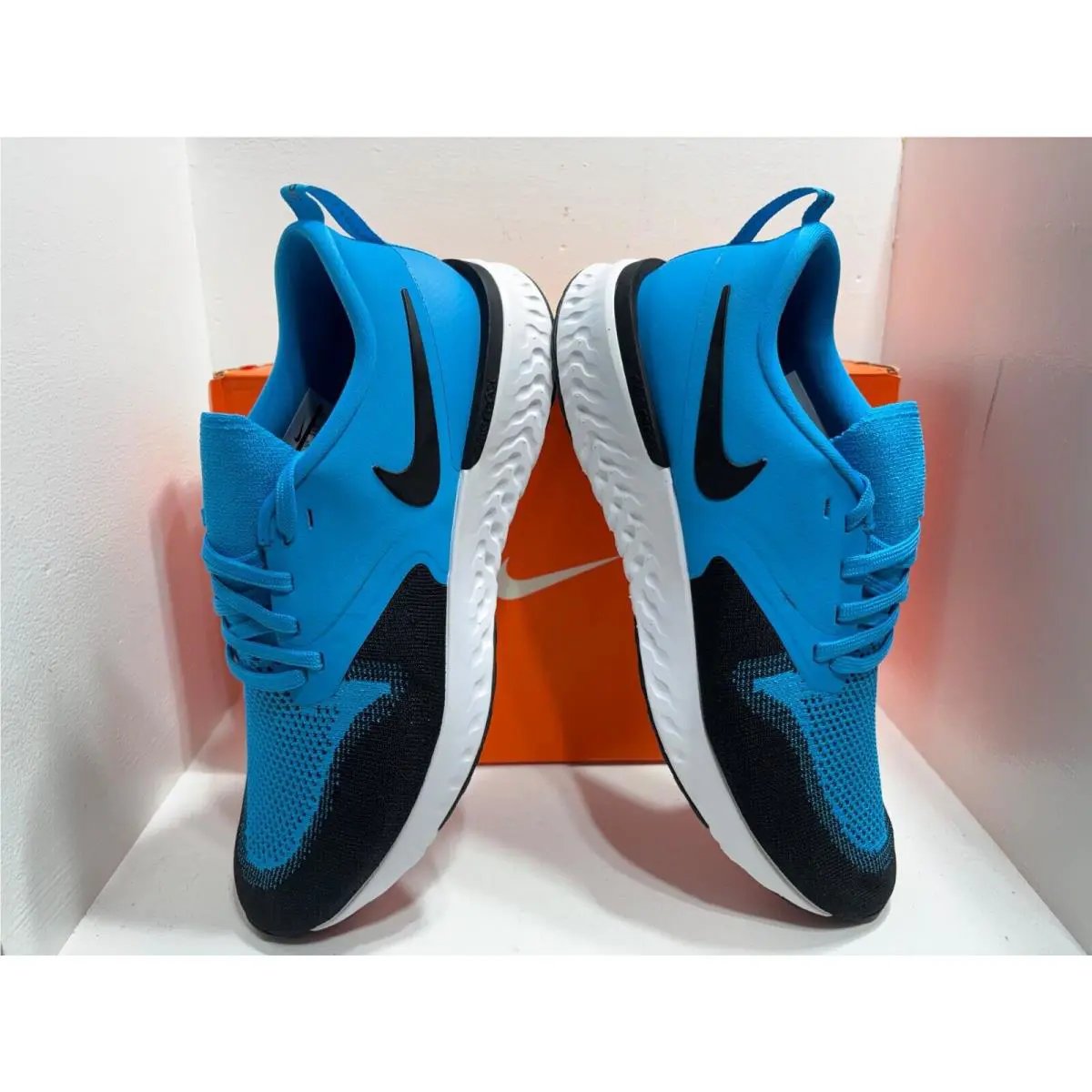 Nike shoes - Nike Odyssey React 2 Flyknit - AH1015-402 - Blue Lagoon/White/Black 4