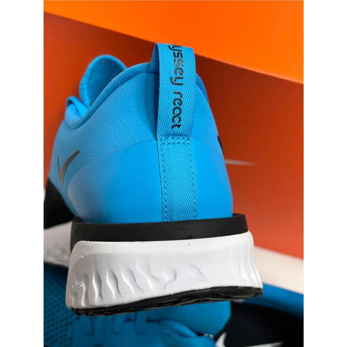 Nike shoes - Nike Odyssey React 2 Flyknit - AH1015-402 - Blue Lagoon/White/Black 6