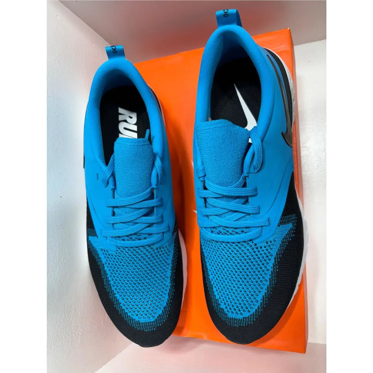 Nike shoes - Nike Odyssey React 2 Flyknit - AH1015-402 - Blue Lagoon/White/Black 7