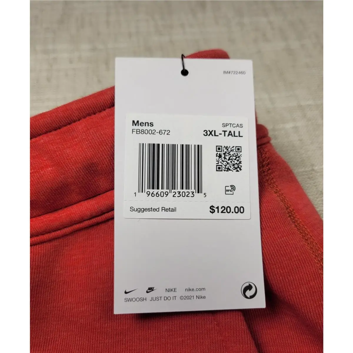 Nike clothing - Nike Tech Fleece - Tech Fleece - FB8002-672 - Red Black 9