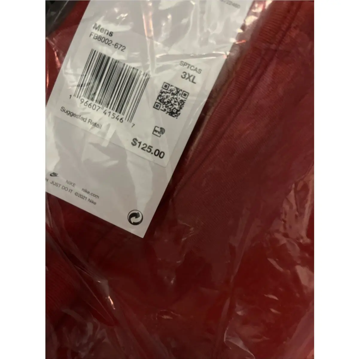 Nike clothing - Sportswear Tech - Sportswear Tech - FB8002-672 - Red (UPC: 196607415436) 4