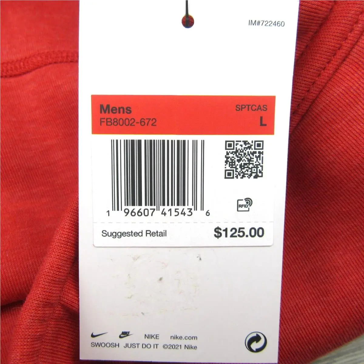 Nike clothing - Sportswear Tech - Sportswear Tech - FB8002-672 - Red (UPC: 196607415436) 9