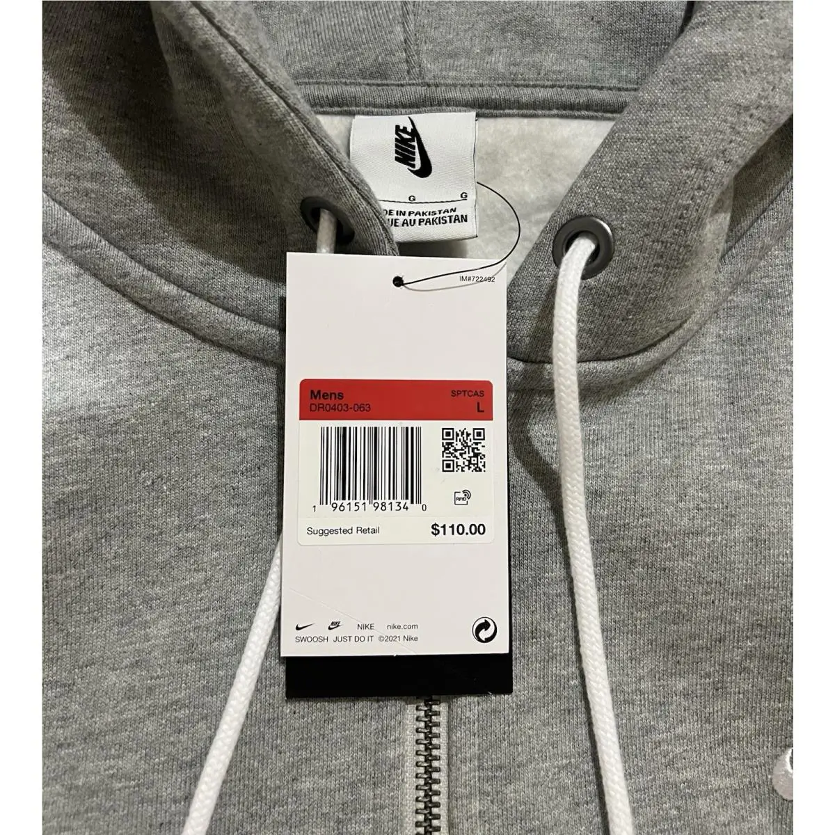 Nike clothing - DR0403 - DR0403 - Gray (UPC: 0196151981340) 4