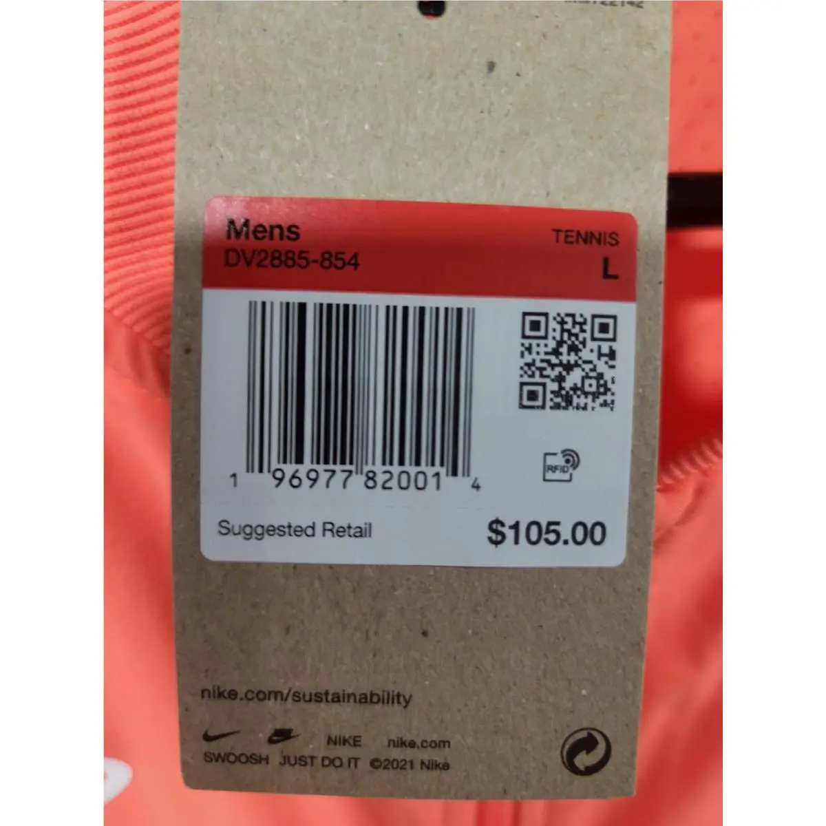 Nike clothing - Nike Dri-Fit - DV2885854 - Orange (UPC: 196977820014) 6