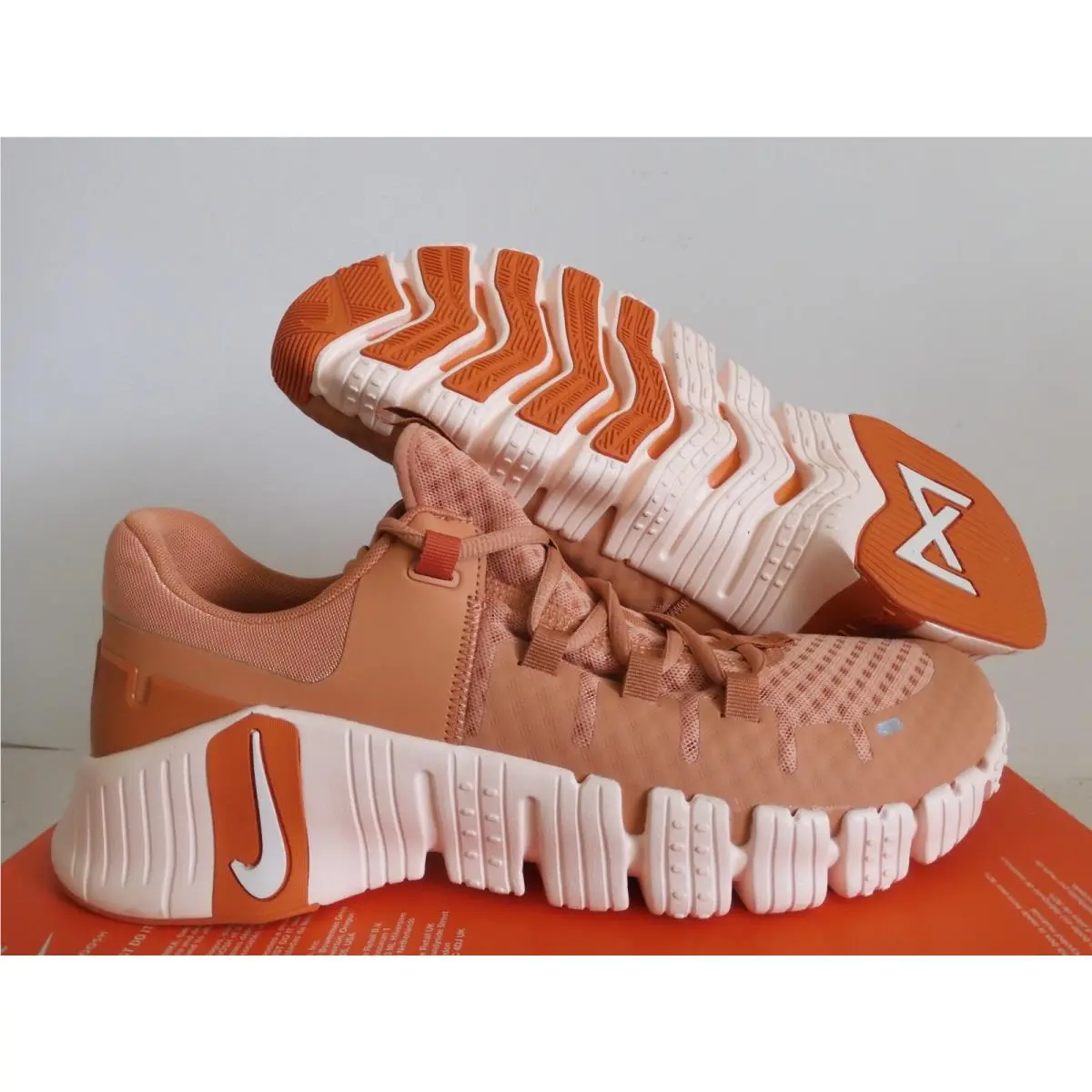 Nike Free Metcon 5 Amber Brown-orange Womens SZ 14-MENS SZ 12.5 DV3950-106
