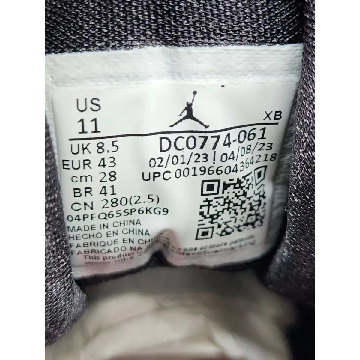 Nike shoes - Air Jordan 1 - Air - DC0774-061 - Black 10