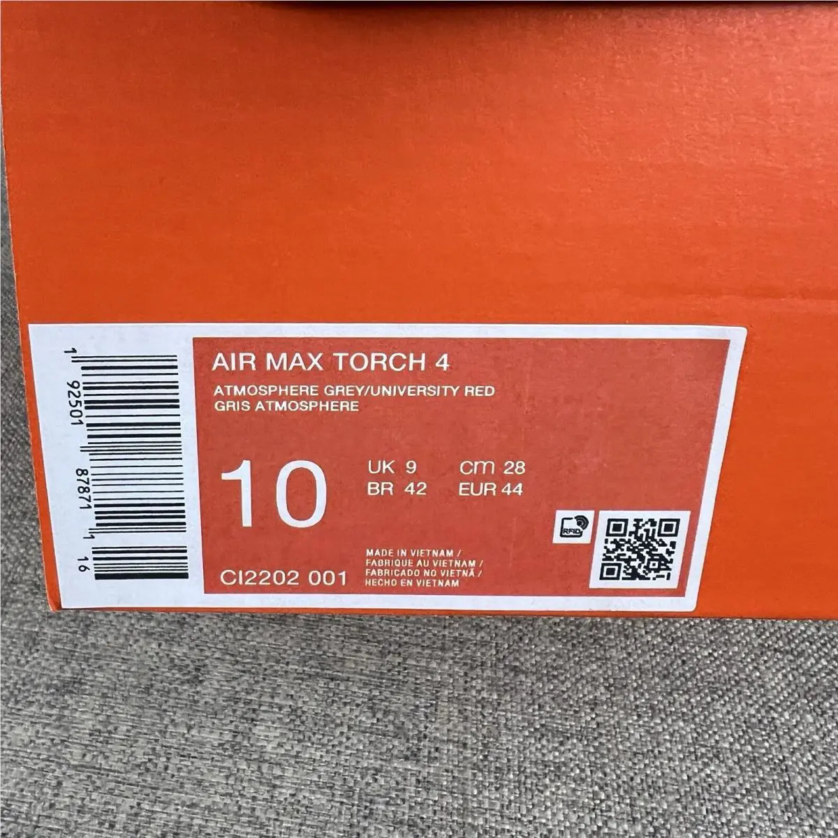Nike shoes - Nike Air Max Torch 4 - DV3949-001 - Gray 7