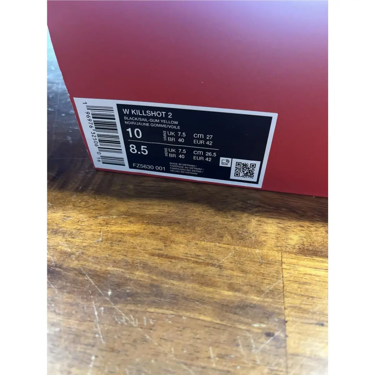 Nike shoes - Nike Killshot 2 - Killshot - FZ5630-001 - Black/Sail-Gum Yellow (UPC: 0196976325060) 0