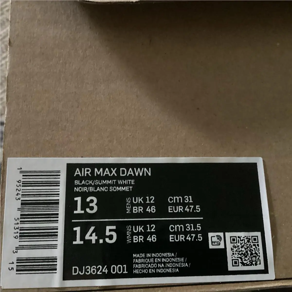 Nike shoes - Nike Air Max Dawn - Air Max Dawn - DJ3624-001 - Black 0