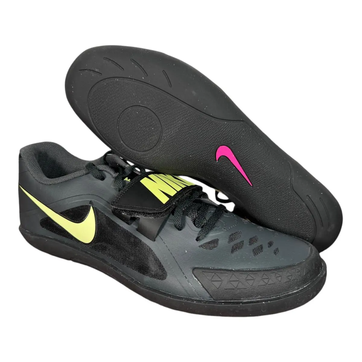 Nike Zoom Rival SD 2 Track Throwing Men’s Size 11.5 685134-004 Box NO Lid - Anthracity/Fierce Pink-Black