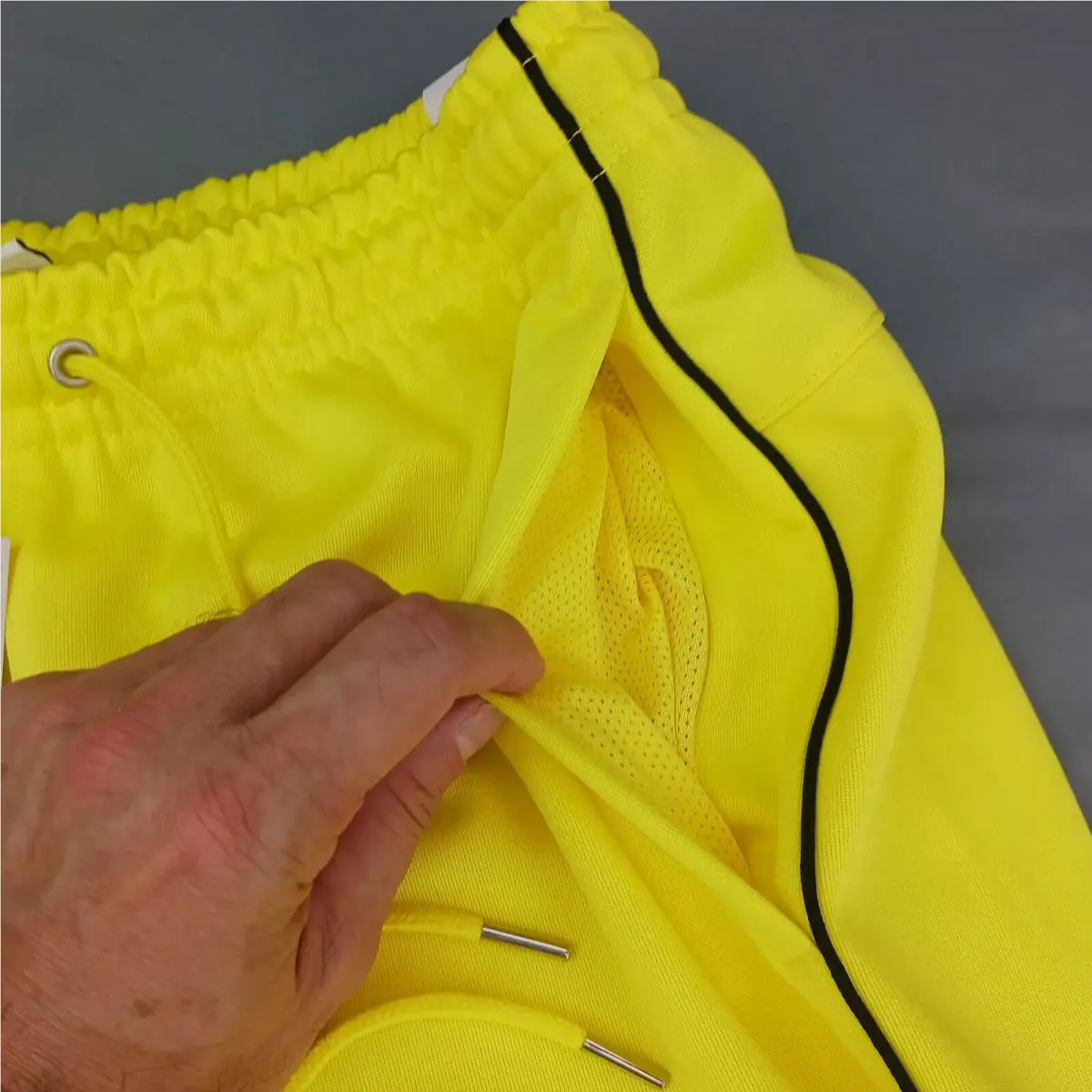 Nike clothing - Nike Sportswear Air Poly-Knit Pants - DQ4218-010 - Yellow (UPC: 196147178778) 4