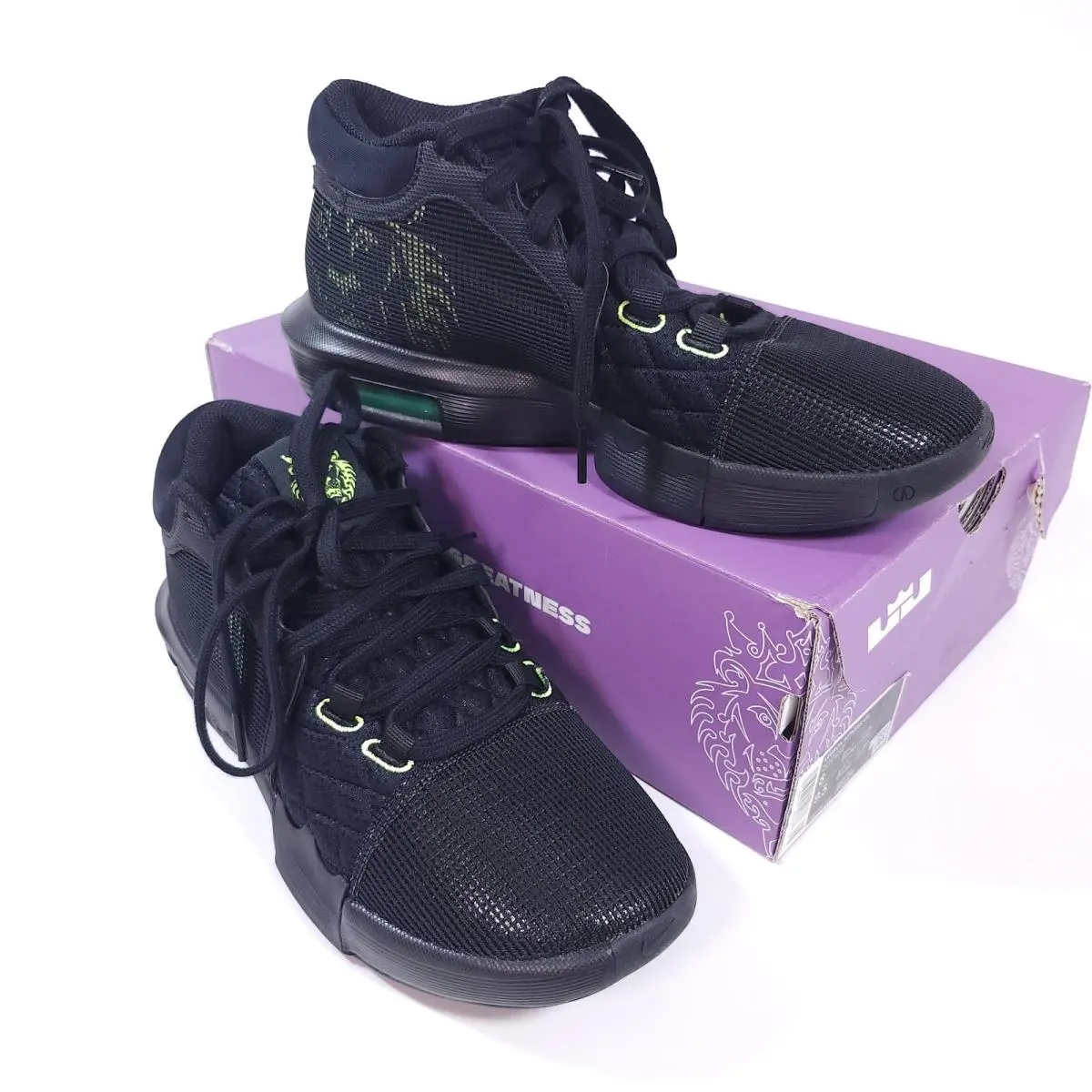 Nike Lebron Witness Mens 8 Viii Black Volt Basketball Shoes FB2239-002 Sneak
