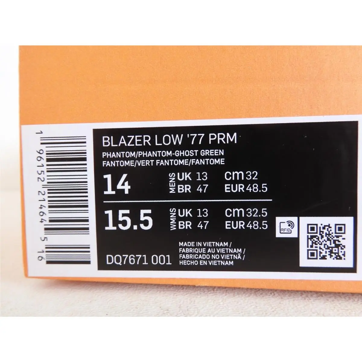 Nike shoes - Nike Blazer Low `77 - Blazer Low - DQ7671-001 - White (UPC: 196152214645) 3